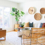 Budget-friendly home decor ideas showing affordable throw pillows, thrift store finds and DIY decor accessories under $50