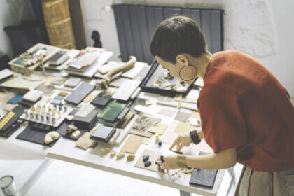 interior design approach modern living room with biophilic elements natural materials warm colors functional layout