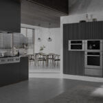 Modern luxury home appliances for kitchen featuring stainless steel refrigerator range and smart cooking equipment in contemporary design