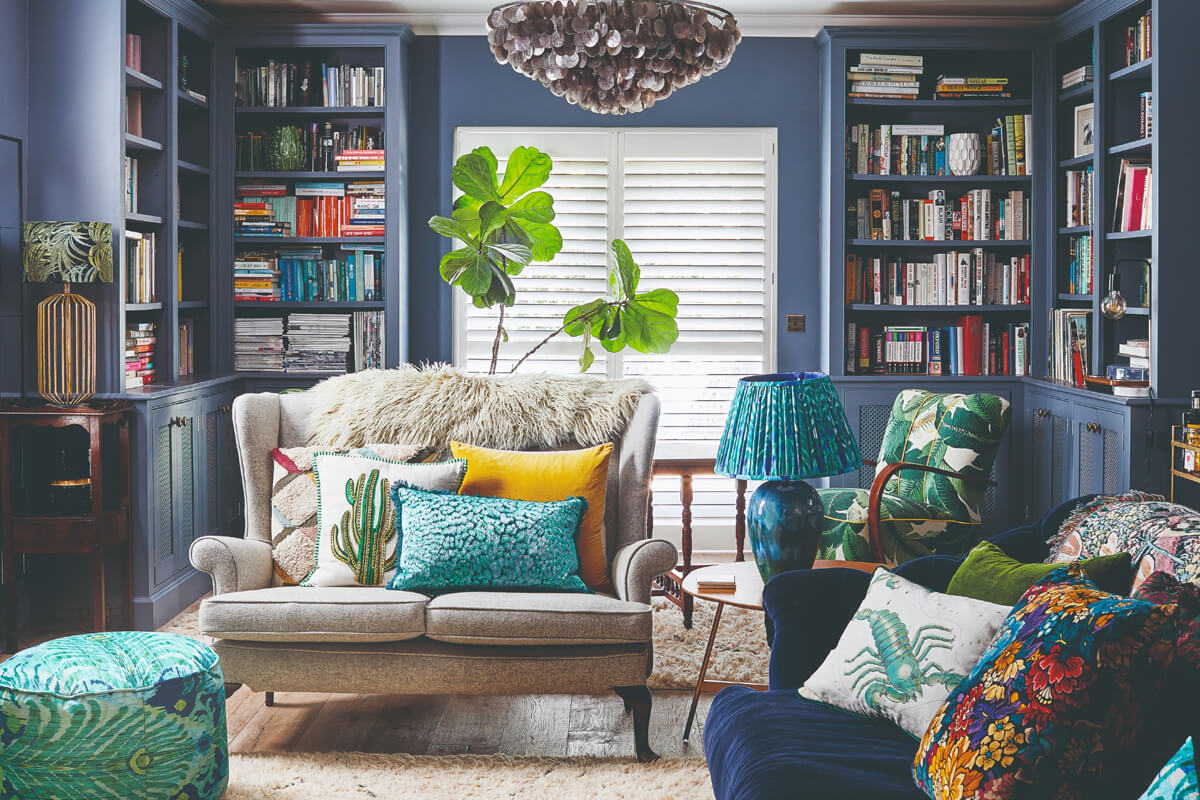 Different colour wallpaper samples showing how to define interior style with earthy tones and bold patterns for home decoration