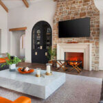 Acamento finishing techniques showing before and after home improvement project with professional surface finishes