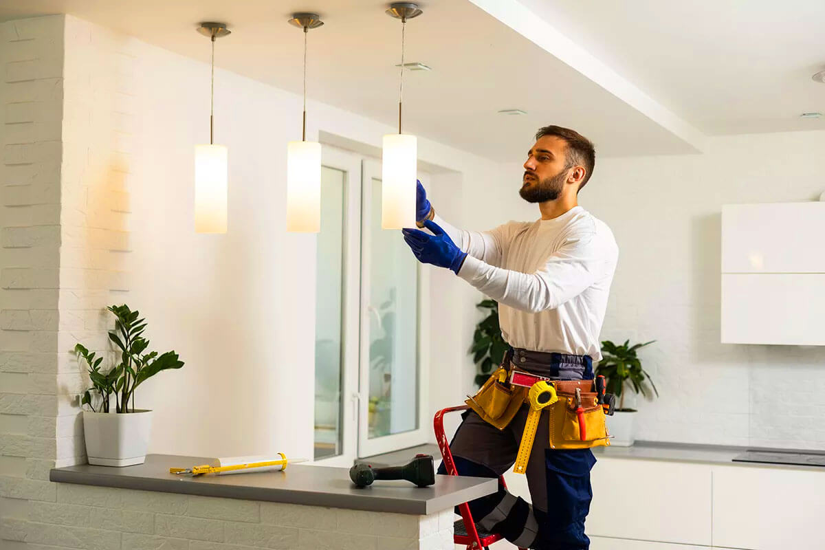 Kitchen remodel electrical wiring installation showing GFCI outlets and proper wire connections during renovation project
