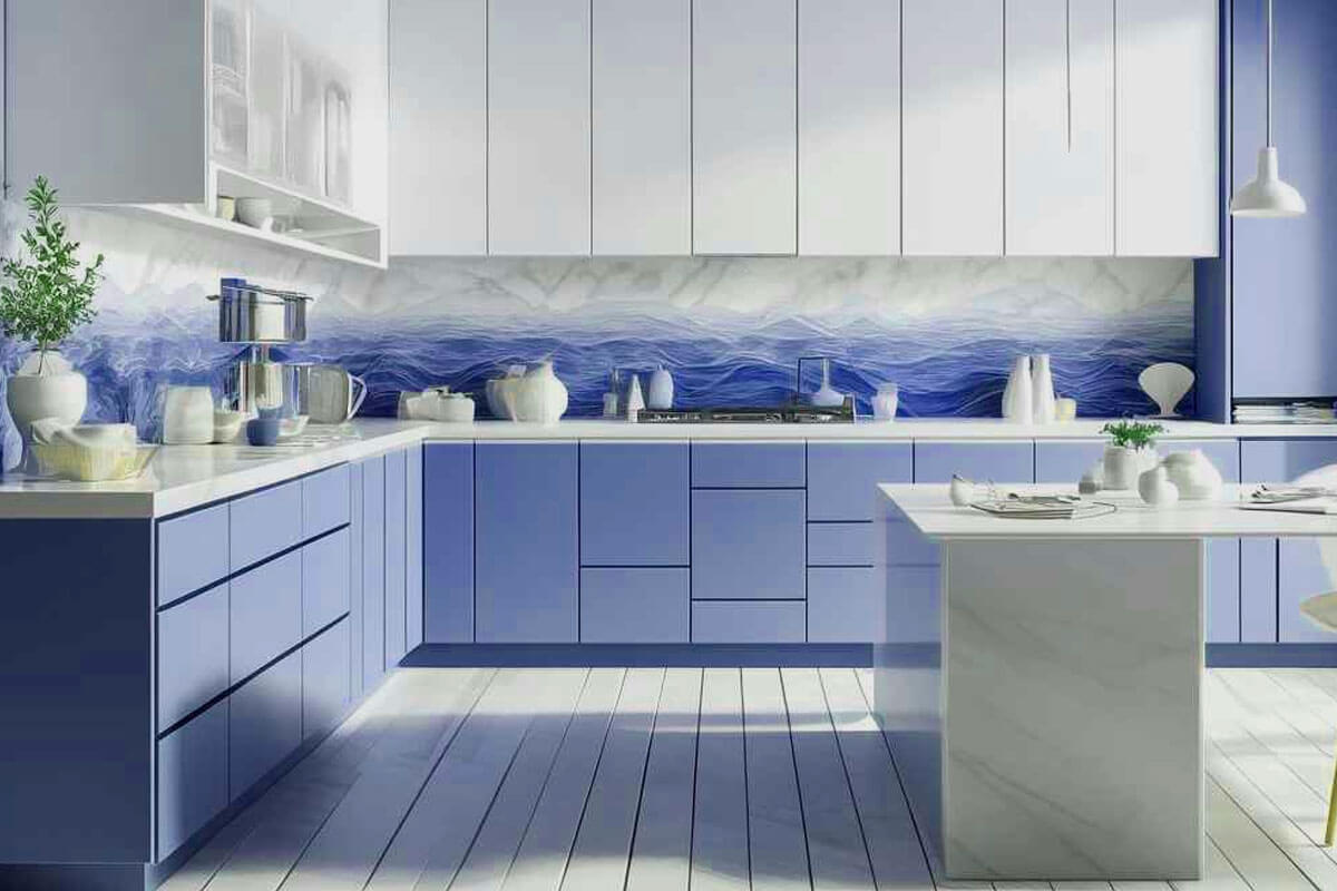 Modern kitchen tiles colour ideas showing earthy tones and textured finishes for 2025 design trends