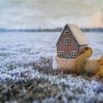 Winter home maintenance tips checklist showing heating system inspection and pipe insulation for cold weather protection