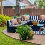Modern backyard renovation Decoradyard showing patio, landscaping, and outdoor living space design