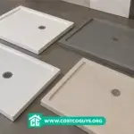 48x60 shower base installed in a framed bathroom alcove before wall panels